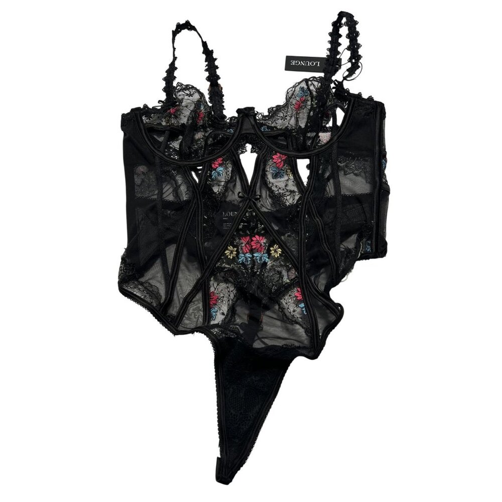 LOUNGE Enya Bodysuit in Black